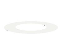 vidaXL adapté pour Anneau d'arbre Plat Blanc Ø40 / 70 cm Acier, Décor Moderne pour Jardin et terrasse, Protecteur d'arbre Durable, Accessoire de Jardin, Garde-Racines