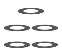 vidaXL adapté pour Anneaux d'arbre Plats 5 pcs Anthracite Ø40 / 70 cm, Décor Moderne pour Jardin et terrasse, Protecteur d'arbre Durable, Accessoire de Jardin, Garde-Racines