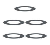vidaXL adapté pour Anneaux d'arbre Plats 5 pcs Anthracite Ø50 / 80 cm, Décor Moderne pour Jardin et terrasse, Protecteur d'arbre Durable, Accessoire de Jardin, Garde-Racines