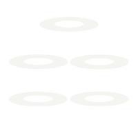 vidaXL Anneaux d'arbre plats 5 pcs Blanc Ø30 / 60 cm Acier