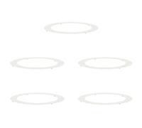 vidaXL adapté pour Anneaux d'arbre Plats 5 pcs Blanc Ø90 / 120 cm Acier, Décor Moderne pour Jardin et terrasse, Protecteur d'arbre Durable, Accessoire de Jardin, Garde-Racines