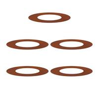 vidaXL Anneaux d'arbre plats 5 pcs Marron Ø40/70 cm – métal, design minimaliste