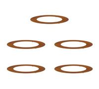 vidaXL adapté pour Anneaux d'arbre Plats 5 pcs Marron Ø60 / 90 cm, Décor Moderne pour Jardin et terrasse, Protecteur d'arbre Durable, Accessoire de Jardin, Garde-Racines
