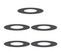 vidaXL Pots en plastique Noir Plastique Moyen Empilable