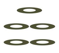 vidaXL adapté pour Anneaux d'arbre Plats 5 pcs Vert Olive Ø30 / 60 cm, Décor Moderne pour Jardin et terrasse, Protecteur d'arbre Durable, Accessoire de Jardin, Garde-Racines