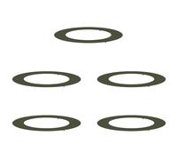 vidaXL adapté pour Anneaux d'arbre Plats 5 pcs Vert Olive Ø60 / 90 cm, Décor Moderne pour Jardin et terrasse, Protecteur d'arbre Durable, Accessoire de Jardin, Garde-Racines