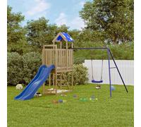 Vidaxl Aire De Jeux D'extérieur Bois De Pin Imprégné