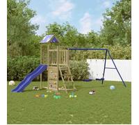 vidaXL Aire de jeux d'extérieur bois de pin imprégné, ensemble de jeu, ensemble de jeu en bois, ensemble de terrain de jeu 3279147