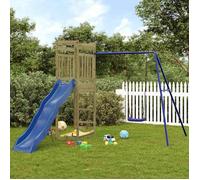 vidaXL Aire de jeux d'extérieur bois de pin imprégné, ensemble de jeu, ensemble de jeu en bois, ensemble de terrain de jeu 3157035
