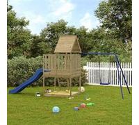 vidaXL Aire de jeux d'extérieur bois de pin imprégné, ensemble de jeu, ensemble de jeu en bois, ensemble de terrain de jeu 3155938