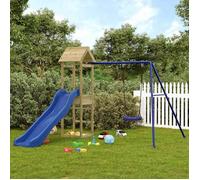 vidaXL Aire de jeux d'extérieur 3155857 – Bois de pin imprégné – Brun G
