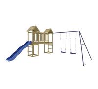 vidaXL Aire de Jeux d'extérieur Bois de pin imprégné, Ensemble de Jeu, Ensemble de Jeu en Bois, Ensemble de Terrain de Jeu