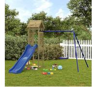 vidaXL Aire de jeux d'extérieur bois de pin imprégné, ensemble de jeu, ensemble de jeu en bois, ensemble de terrain de jeu 3155821