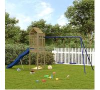 vidaXL Aire de jeux d'extérieur Ensemble de jeu 3156966 Bois de pin imprégné Bleu G