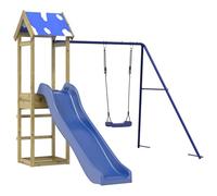 vidaXL Aire de Jeux d'extérieur Bois de pin imprégné, Ensemble de Jeu, Ensemble de Jeu en Bois, Ensemble de Terrain de Jeu