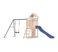 Aire de jeux d'extérieur bois de pin massif, ensemble de jeu, ensemble de jeu en bois, ensemble de terrain de jeu, équipement de terrain de jeu