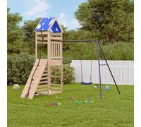 Vidaxl Aire De Jeux D'extérieur Bois De Pin Massif