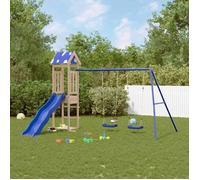 vidaXL Aire de jeux d'extérieur bois de pin massif, ensemble de jeu, ensemble de jeu en bois, ensemble de terrain de jeu 3278956
