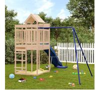 vidaXL Aire de jeux d'extérieur bois de pin massif, ensemble de jeu, ensemble de jeu en bois, ensemble de terrain de jeu 3156883
