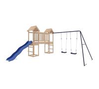 vidaXL Aire de Jeux d'extérieur Bois de pin Massif, Ensemble de Jeu, Ensemble de Jeu en Bois, Ensemble de Terrain de Jeu, équipement de Terrain de Jeu
