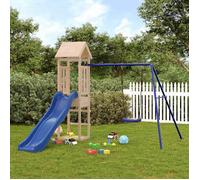 vidaXL Aire de jeux d'extérieur 3155819 – Bois de pin massif, ensemble de jeu – Brun G