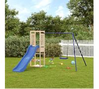 vidaXL Aire de jeux d'extérieur bois de pin massif 3155954 Brun G