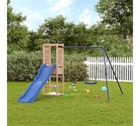 vidaXL Aire de jeux d'extérieur bois massif de douglas, ensemble de jeu, ensemble de jeu en bois, ensemble de terrain de jeu 3155955 Multicolore G