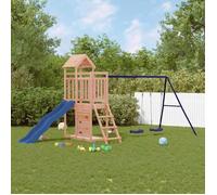 vidaXL Aire de jeux d'extérieur bois massif de douglas, ensemble de jeu, ensemble de jeu en bois, ensemble de terrain de jeu