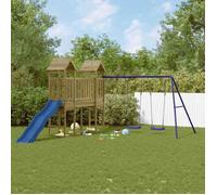 Aire de Jeux d'Extérieur Escalade Balançoire Patio Bois Massif de Douglas vidaXL