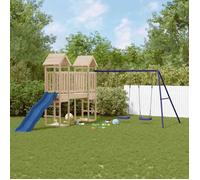 vidaXL Aire de Jeux d'Extérieur, Ensemble de Jeu avec Escalade et Balançoire, Tour de Jeu pour Enfant Jardin Terrasse, Bois 3155825