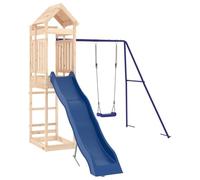vidaXL Aire de jeux d'extérieur Tour pour enfant Escalade et balançoire Bois de pin massif