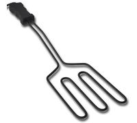 vidaXL Allume-Barbecue Électrique 1500W, Acier Inoxydable avec Poignée Noire Isolée, Démarreur de Feu BBQ, Grande Surface 41179