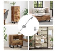 vidaXL Amortisseur à gaz 439 pcs Argenté Fer