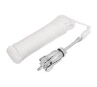 vidaXL Ancre Pliable avec Corde argenté 1,5 kg Fer malléable, Ancre, Ancre de Bateau, Ancre de grappin, Ancre de grappin d'ancrage