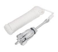 vidaXL Ancre pliable avec corde – argenté, fer malléable – 2,5 kg