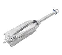 vidaXL Ancre Pliable, Accessoire de Kayak, Système d'ancrage Grappin, Accessoire de Pêche, Ancre de Bateau, Argenté 12 kg Fonte Galvanisée à Chaud
