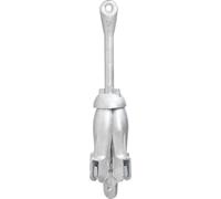 vidaXL Ancre pliante argentée 1,5 kg fonte malléable