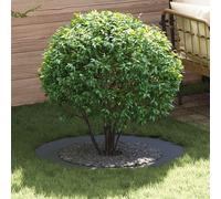 vidaXL Anneau d'arbre plat Anthracite Ø60 / 90 cm Acier
