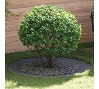 vidaXL Anneau d'arbre plat Anthracite Ø90 / 120 cm Acier