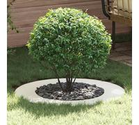 vidaXL Anneau d'arbre plat blanc Ø50 / 80 cm Acier
