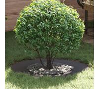 vidaXL Anneau d'arbre plat Noir Ø40 / 70 cm Acier