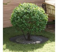 vidaXL Anneau d'arbre plat Noir Ø60 / 90 cm Acier