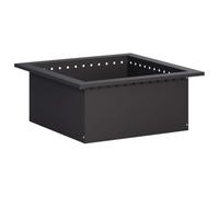 vidaXL Anneau de Braise Noir 60 x 60 x 25 cm Acier