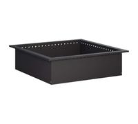 vidaXL Anneau de Braise Noir 80 x 80 x 25 cm Acier