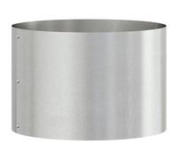 vidaXL Anneau de jardinière Argenté 30 x 30 x 20 cm Acier Inoxydable, Jardin et terrasse, Pot en Acier Rond, déco Moderne pour Plantes, Accessoire métal Contemporain