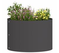 vidaXL Planteur en métal Anneau de jardinière Acier laminé à froid Noir 30 x 30 x 20 cm