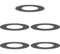 vidaXL Anneaux d'arbre plats 5 pcs Anthracite Ø40 / 70 cm Acier