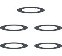 vidaXL Anneaux d'arbre plats 5 pcs Anthracite Ø60 / 90 cm Acier