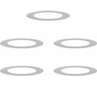 vidaXL Anneaux d'arbre plats 5 pcs Argent Ø30 / 60 cm Acier inoxydable