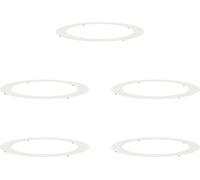 vidaXL Anneaux d'arbre plats 5 pcs Blanc Ø90 / 120 cm Acier
